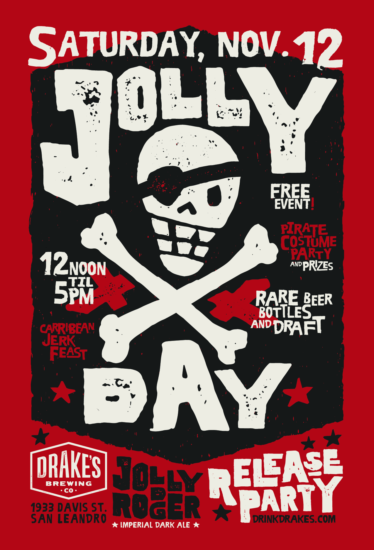 Jolly Rodger Day Poster Design - Designed By Monkeys